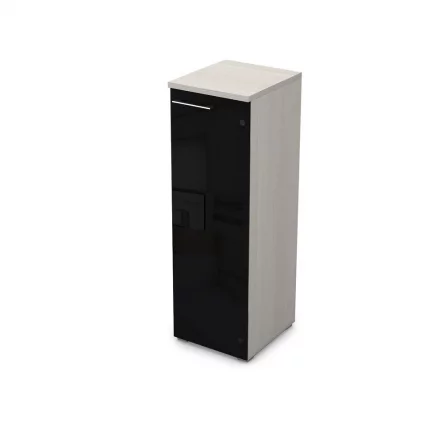 Пенал средний со стеклом правый GLOSS LINE 9НП.017.7П Ivory_0