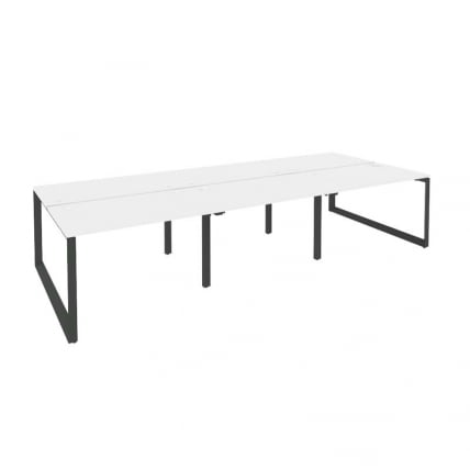 Рабочая станция на О-образном м/к ONIX O.MO-D.RS-6.2.7 Белый Бриллиант/Антрацит_0