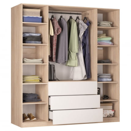 Шкаф распашный R-198х180х60-3-PO(ЯШС)_1