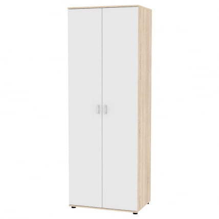 Шкаф распашный Алиса (H4) 2230х800х540 ручка скоба 96мм (ДСС-Белый)_0