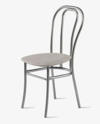 Стул Венский 400х490 мм Кофе с молоком/Алюминий_0
