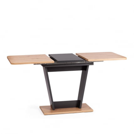 Стол обеденный FOX раздвижной ЛДСП, 68.6x110-145x75 см, Дуб артисан/Графит_5