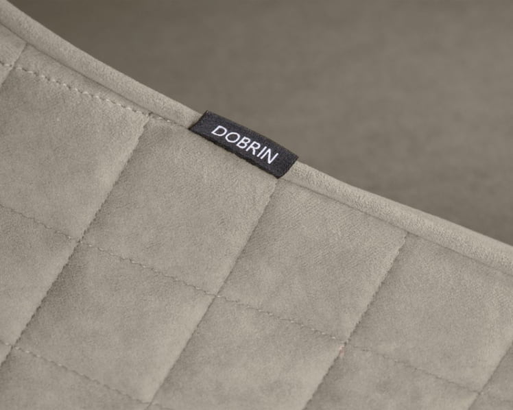 Стул обеденный DOBRIN STELLA (ЭМАЛЬ ЧЕРНЫЙ МУАР велюр Catania Cocoa)_8