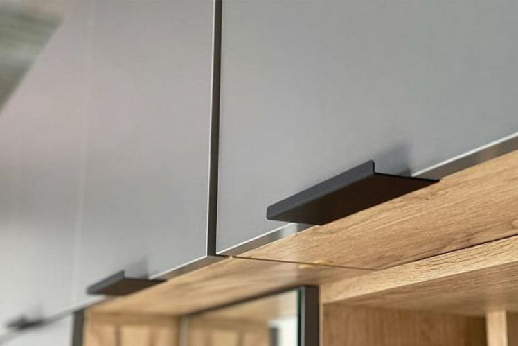 Антресоль трехдверная Бери MPR-026 Дуб крафт золотой/графит_5