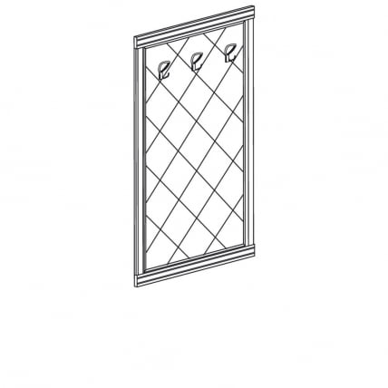 Панель-вешалка Флоренция 649 Дуб Гарвард_1