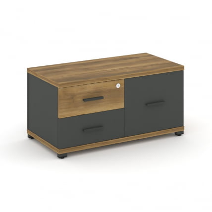 Тумба приставная сервисная CONCEPT CN.TSR-001 B/W Сандал Янтарный Антрацит_0