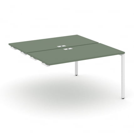 Двойной стол-приставка к опорным тумбам/шкафам CONCEPT CN.DSPR-002 Кобо Белый_0