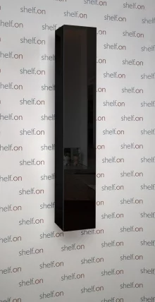 Поворотный шкаф в черном стекле Хоп Шелф Стекло Венге_1