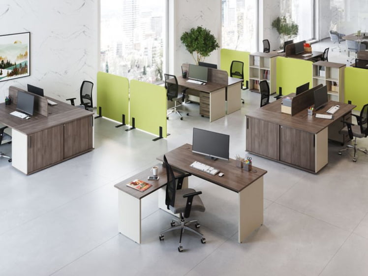 Топ тумбы к эргономичному столу New Line NLN36376103 Дуб шамони темный_1