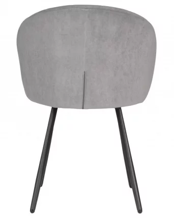 Стул обеденный DOBRIN NAOMI (ЭМАЛЬ ЧЕРНЫЙ МУАР велюр Catania Smoke)_5