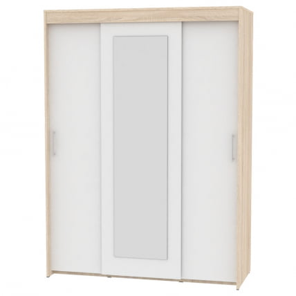 Шкаф-купе T-3-198х145х60-M(ДСС-Белый-6)_0