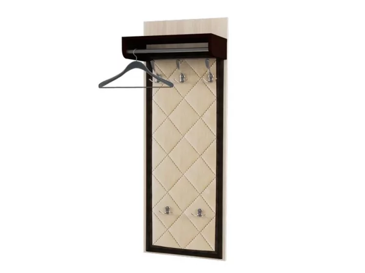 Вешало настенное Ольга 6.1 Ясень шимо светлый Венге_0