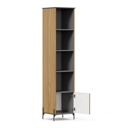 Шкаф Элиот 430 ЛД 414.050.000 Оникс Серый/Орех фактурный_3