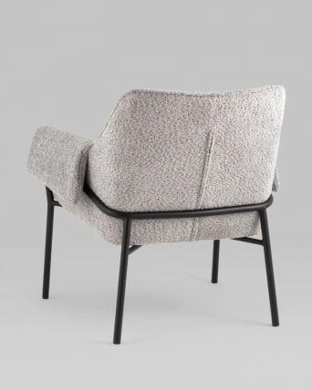 Кресло лаунж Бесс альпака Серый_4