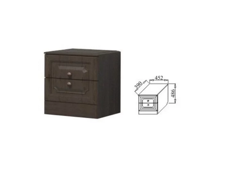 Тумба прикроватная Ева-11 03 Шоколад Венге_1
