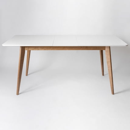 Стол обеденный Пегас Plus 160x95 Эмаль белая Морилка Дуб золотой_1