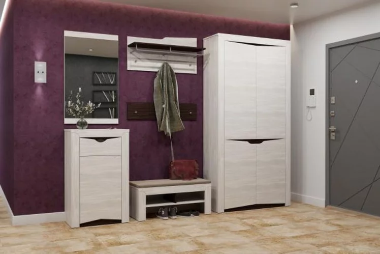 Тумба Лючия 33.21 ткань Ясень анкор светлый Венге_1