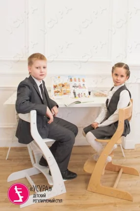 Растущий стул Усура Белый_14