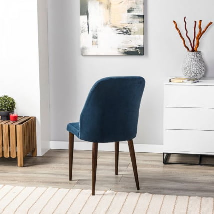 Стул Alen Diag blue/т. орех_9