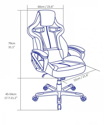 Геймерское кресло Arozzi Milano Black_6