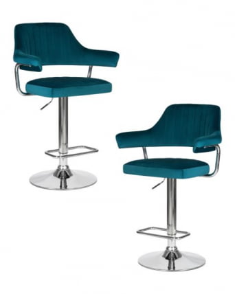 Стул барный DOBRIN CHARLY (морской волны велюр (MJ9-99)) 2 шт_0