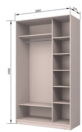 Шкаф-купе Хит-24-17-77 Лондон Ясень шимо темный_1