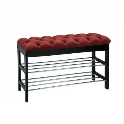 Банкетка Грейс Венге Бордовый_1