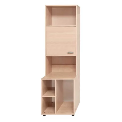 Стеллаж с тумбой под системный блок и дверкой Modul 3 Клен_0