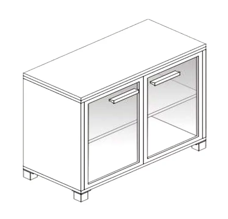 Шкаф для документов Л.Ш-2С Орех_0