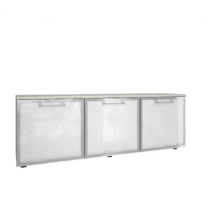 Тумба модульная трехсекционная YALTA LT-TS 3.5L Снежная Платина_0