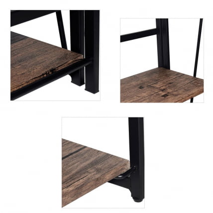 Стеллаж на металлокаркасе BRABIX LOFT SH-001 Мореный дуб_7