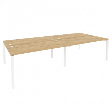 Рабочая станция на П-образном м/к ONIX O.MP-D.RS-4.4.7 Тиквуд Светлый/Белый_0