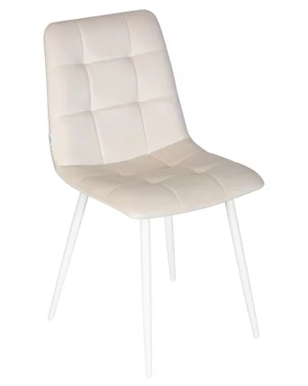 Стул обеденный DOBRIN CHILLY (Кремовый Holland 05, основание белое)_6