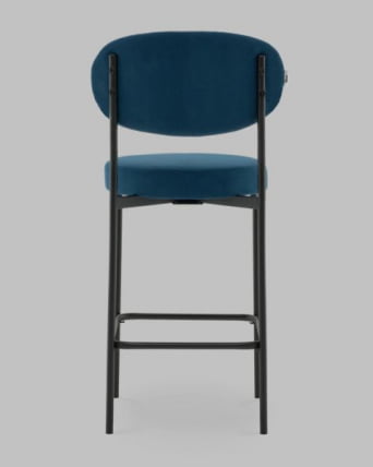 Стул Полубарный Бриф DD ПБ велюр синий_3