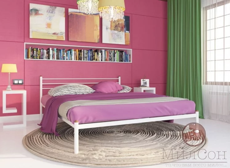 Кровать Милана 1600х2000 Белая_1