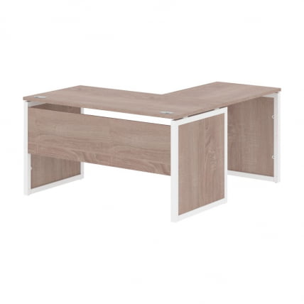 Стол письменный угловой левый XTEN-QP XQPCT 1415 L Дуб Сонома Белый_0