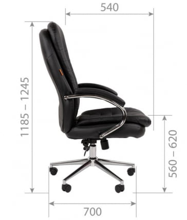 Кресло руководителя CHAIRMAN 795 ЭКО Черный_4