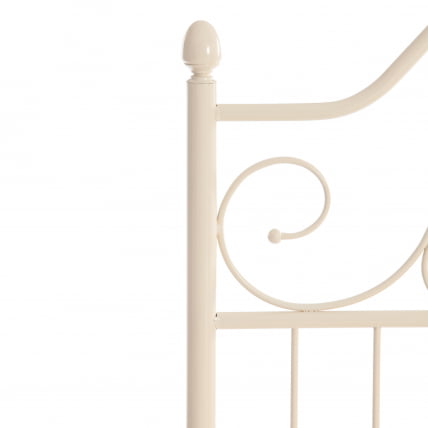 Кровать ERIC Wood slat base металл, 160*200 см (Queen bed), Белый (butter white)_5