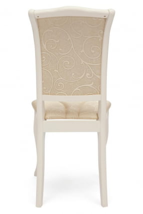 Стул Opera ( OP-SC ) дерево гевея, 45х53х97см, ivory white (слоновая кость 2-5), ткань бежевая (A168B)_1