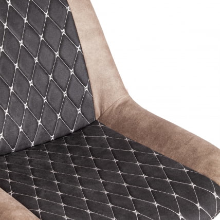 Стул KELT ( mod. 8799 ) металл,ткань наппа, 50 х 60 х 84 х 49,5 см, черный/коричневый_6