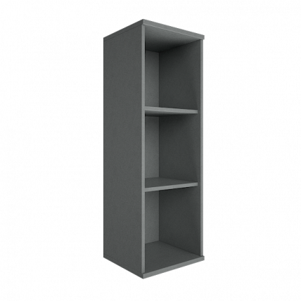 Стеллаж средний узкий Riva А.СУ-2 Венге/Металлик_0