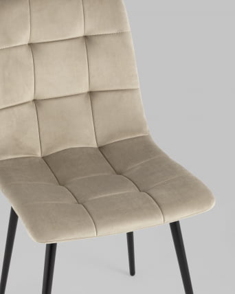 Стул Одди велюр Бежевый_7