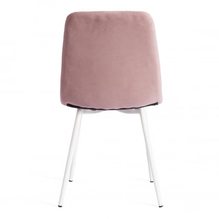 Стул CХИЛЛЙ МАКС Велюр/металл , 45 х 54 х 90 см , пыльно-розовый/белый / CHILLY MAX_3