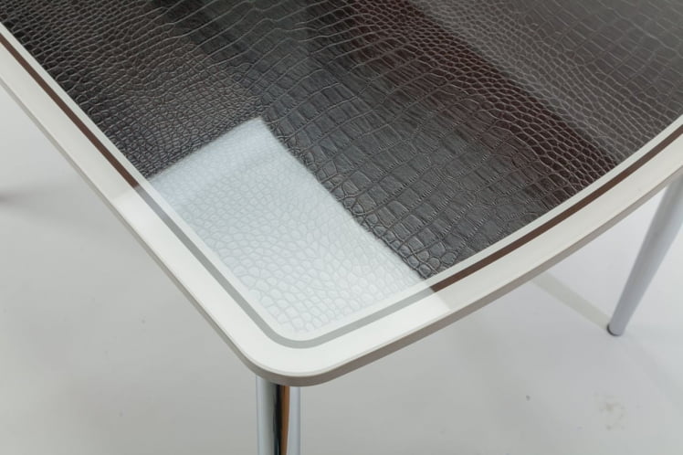 Столешница Чикаго КЗ (6191) крем,крокодил коричневый_3