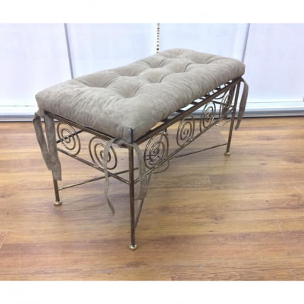 Банкетка Ариадна кованая с набивной подушкой_3