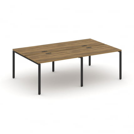 Рабочая станция двухсторонняя на 4 места CONCEPT CN.DRS-006 Сандал Янтарный Черный_0