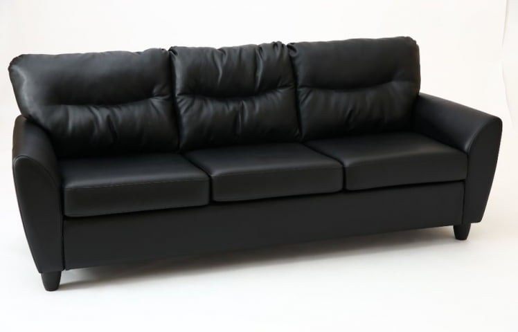 Диван трехместный Наполи Премиум Д3 Санторини 401 (черный) Категория 1_2