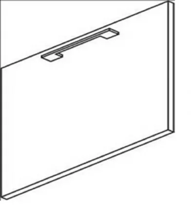 Дверь ЛДСП для стационарной тумбы YALTA LT-D4 Пр Вяз Благородный_1