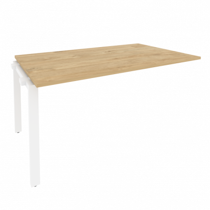 Проходной наборный элемент переговорного стола ONIX O.MP-NPRG-4 Тиквуд Светлый/Белый_0