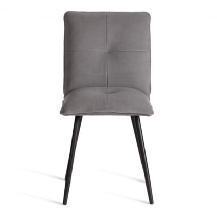 Стул обеденный Sweet LT, велюр, серый/черный, 29, 41х55х88 см_5